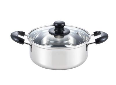 Новая трехслойная кастрюля Yoshikawa CookLook II из нержавеющей стали 20 см с ручкой, сделано в Японии, подходит для индукционных плит, возможна подарочная упаковка