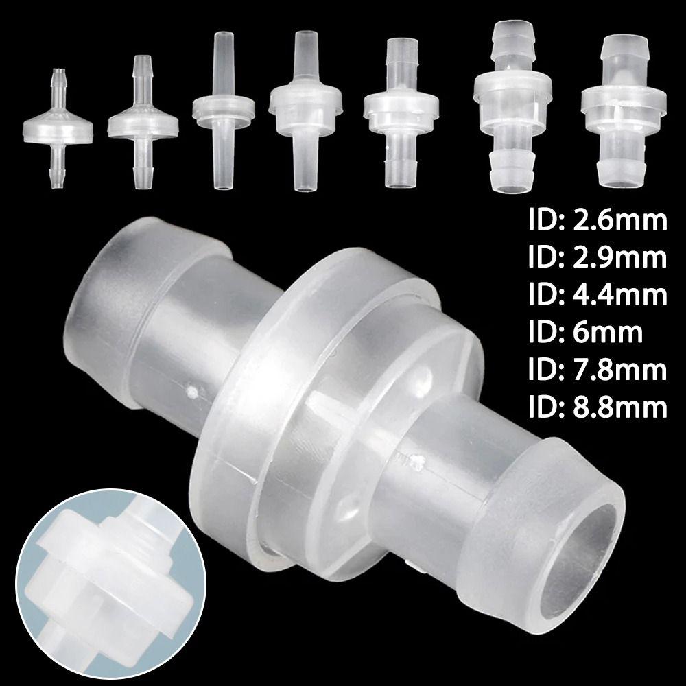 1/5Pcs Pagoda Inline One-Way Valve One Way Non-Return Fluid Stopper New Plastic Check Valve
