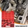 Valve Spring Compressor Tool Kit Overhead Cylinder Head Compressor Tool Clamp Collet Pusher Adapters Installer Kit Clamp Vehicle