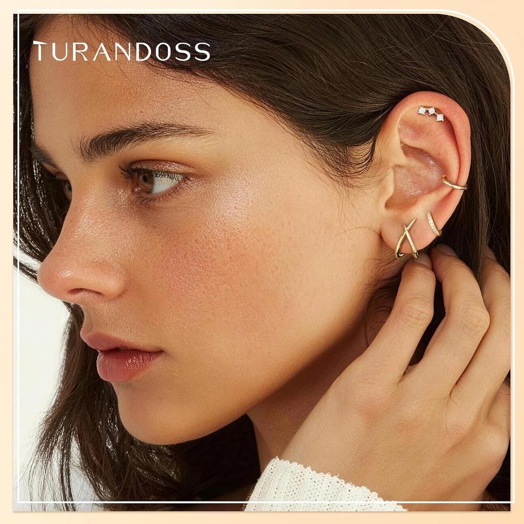 KISS WIFE CZ Stud Earrings Set for Women, Cubic Zirconia Stud Earrings in Multiple Sizes, Triangle Oval Heart Round Pearl Square Earrings,