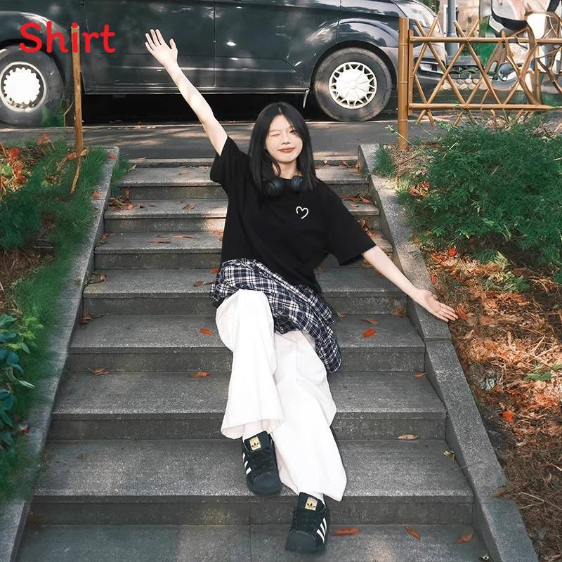 Anime Cartoon Womens Short Sleeve T Shirt With Cotton Fabric For Casual Summer Wear