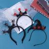 Головной убор для вечеринки Повязка на голову на Хэллоуин Маска-паук Повязка на голову Рог дьявола Обруч для волос Кружевная вуаль Верхушка
