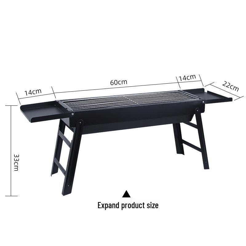 Портативный уличный складной угольный гриль-барбекю