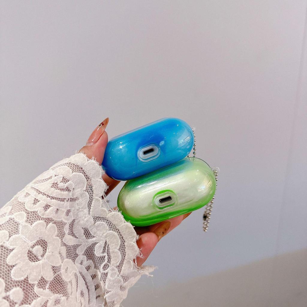 Светящийся чехол из жидкого песка для AirPods 1/2/3 и Pro