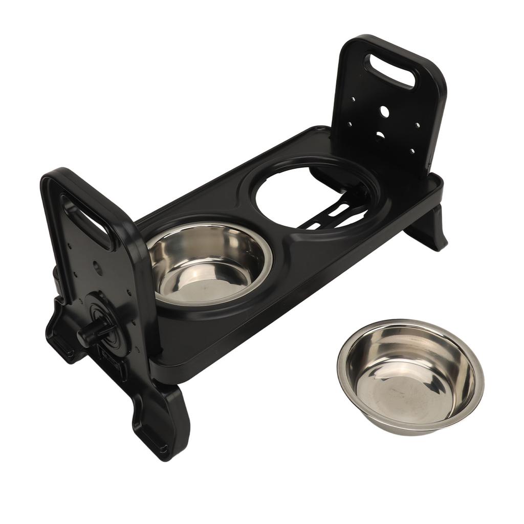 Приподнятые миски для собак, предотвращающие проливание, 3 регулируемые высоты, приподнятая миска для собак, корм для собак из нержавеющей стали