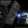 Slide Camera Protector Shockproof Armor Ring Case For Xiaomi Redmi Note 11 Pro Plus POCO M4 10 10S 10T 11T X3 X4 M3 GT NFC