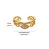 Full diamond ring Fashion temperament Open zircon group setting Luxury diamond ring