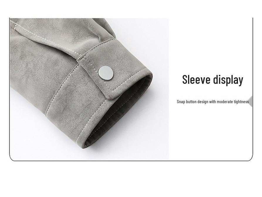 Мужская куртка из натуральной кожи с воротником-стойкой - Модная, универсальная, для стиля Business Casual, мотоциклетная верхняя одежда