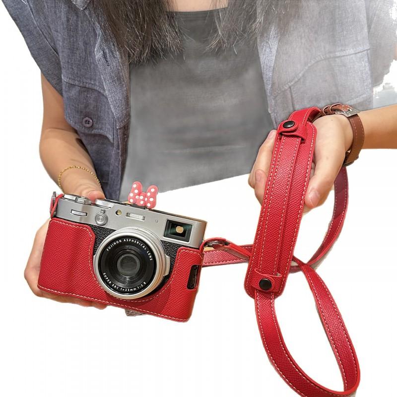 Fuji X100VI Camera Case With Strap Palm Print Design XT30 III XT50 XS20 Micro Bag Shockproof Single Shoulder