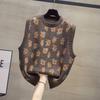 Vest for Women Cotton Autumn Winter Sleeveless Tops Knitted Sweater Vest Oversize Thickened Casual Vest