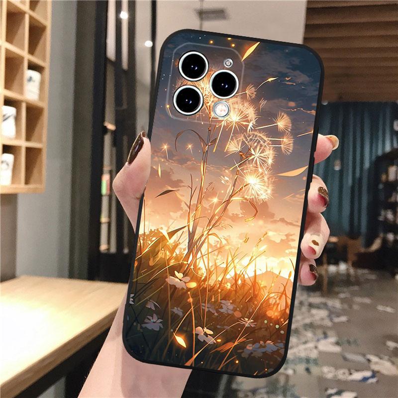 Красивый чехол для телефона с изображением одуванчика для iPhone Samsung Galaxy Redmi Xiaomi Oppo OnePlus Note SA 7 8 9 10 11 12 13 14 20 21 22 23 53 54 Pro Max Plus Ultra