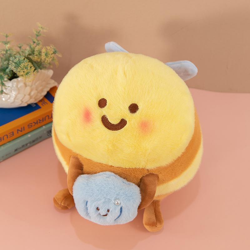 New Cute Bee Doll Creative Baby Bee Plush Toy Shark Bee Doll Small Gift Wholesale