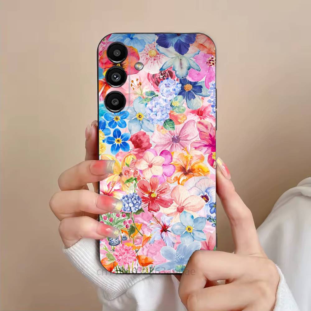 Модный Цветочный Чехол Для Телефона Для Samsung Galaxy S21 22 23 24 S25 Ultra PlusS20 FE S10 Plus Чехол Funda