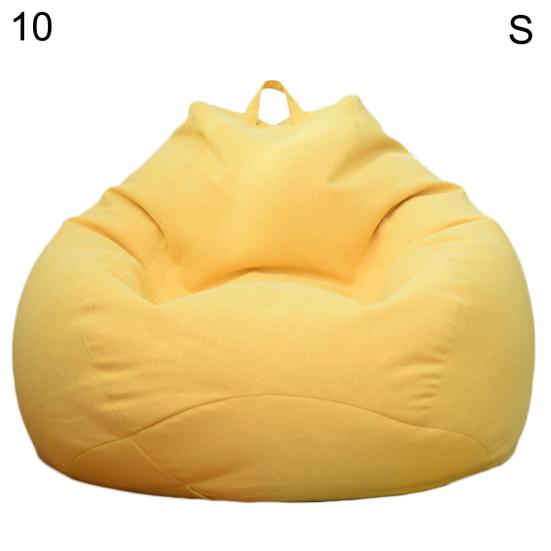 Сплошной цвет ткани ленивый шезлонг мешок фасоли мешок стул диван пылезащитный чехол украшение