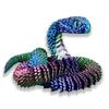 New Year Gift 3D Simulation Snake Desktop Ornament Flexible Decompression Toy Stress Relief Surprise for Kids Home Crafts