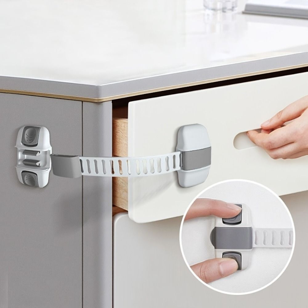 20cm Child Safety Lock Anti-Clamp Refrigerator Safety Buckle Drawer Locks Cabinet & Refrigerator