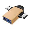 2-в-1 OTG-адаптеры USB 3.0 на Type C и маленький USB, простые в подключении и использовании, алюминиевые адаптеры, легкие для переноски, для передачи файлов