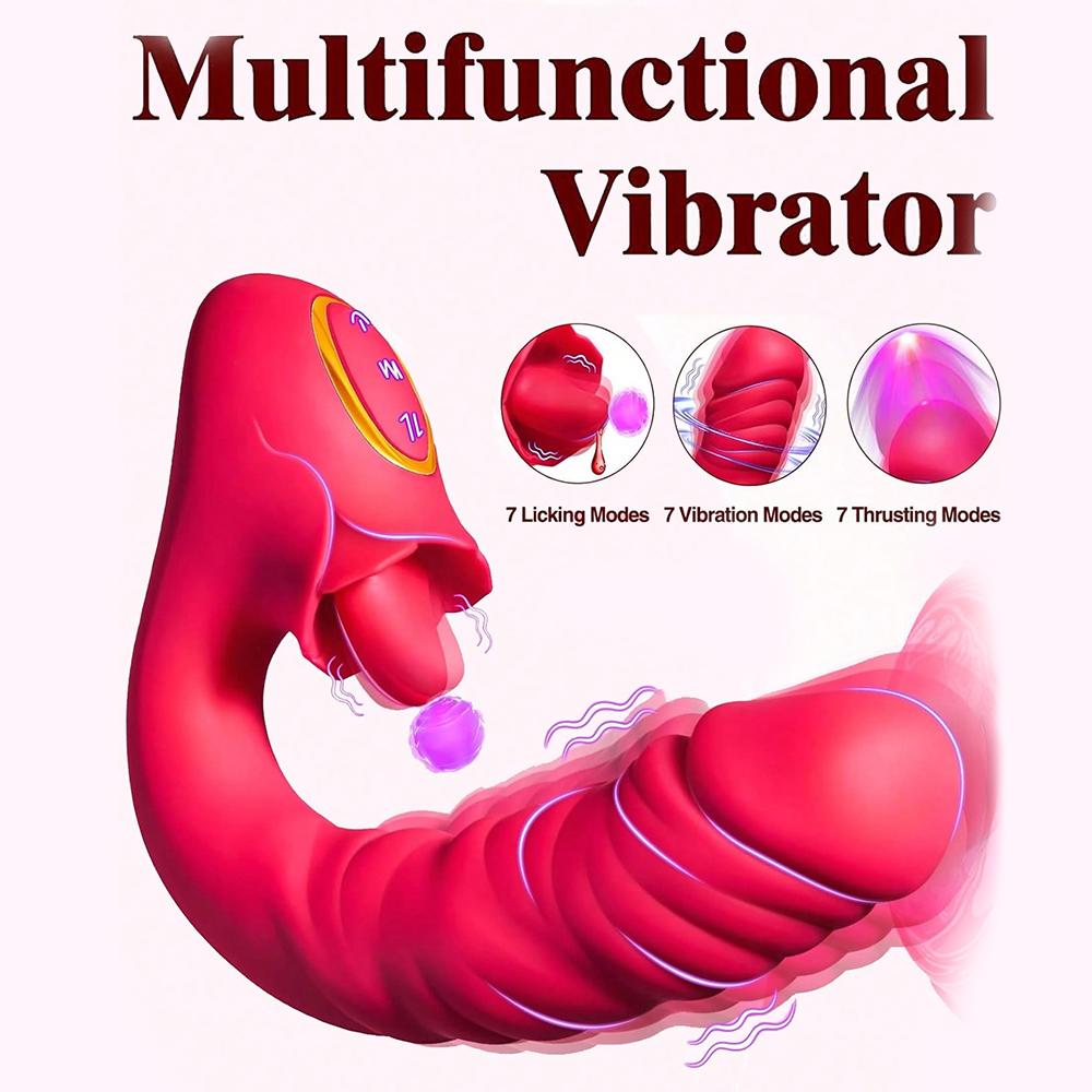 Вибратор для клитора, лизания языка для женщин, реалистичный фаллоимитатор, вибратор, стимулятор точки G, пары, игры для женщин, вагина, клитор, минет, оральный стимулятор клитора