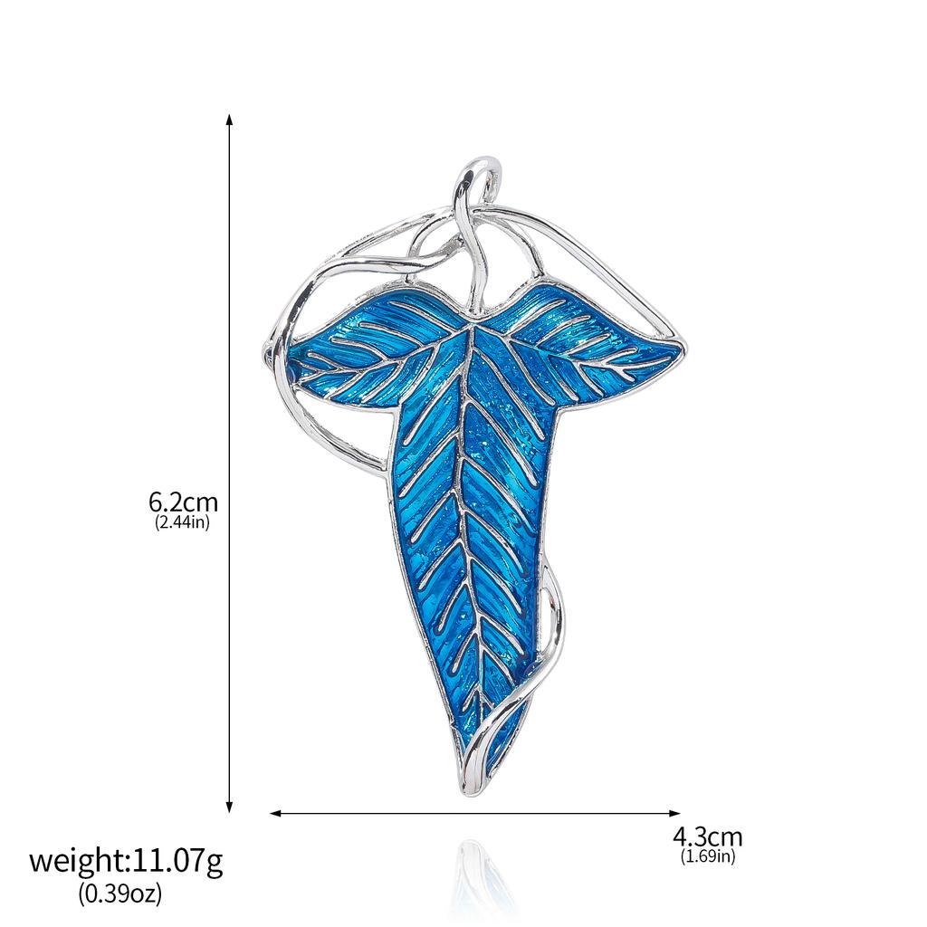 Властелин колец Зеленые листья Лориена Брошь-булавка Эльфийский король Толкин Галадриэль Леголас Арагорн Значок-булавка для женщин и мужчин Подарки