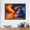 Diamond Painting Needlework Full Diamond "Fantasy Undead Fire Phoenix" Embroidery Rhinestones