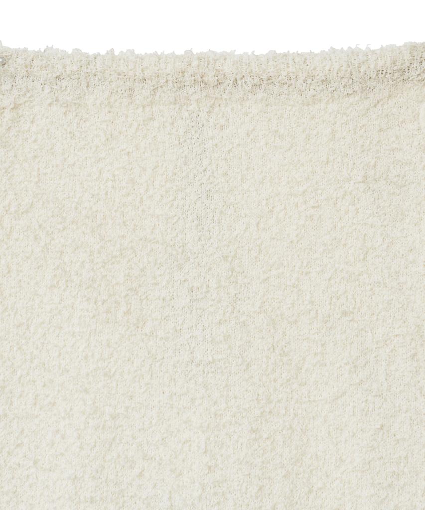 Noir For Woman Feathery Long Knit Skirt (Cream)