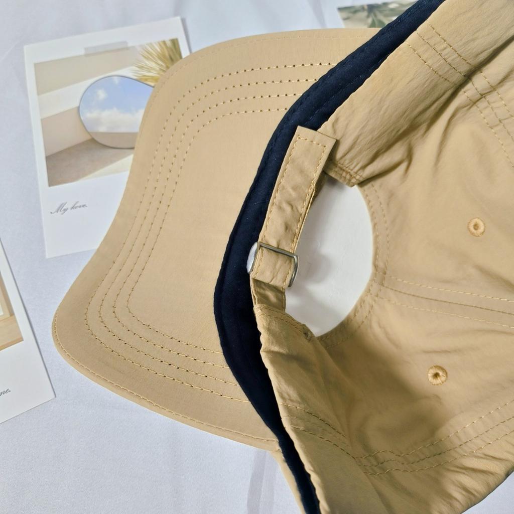 Spring and summer ins wind quick-drying peaked cap soft top casual letters thin baseball cap shading and sun protection