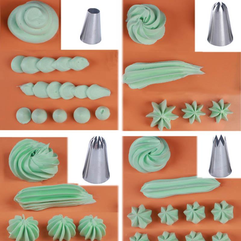 5 шт., набор украшений для тортов, принадлежности для печенья, русская глазурь, кондитерские насадки из нержавеющей стали, кухонные гаджеты, декор для помадки