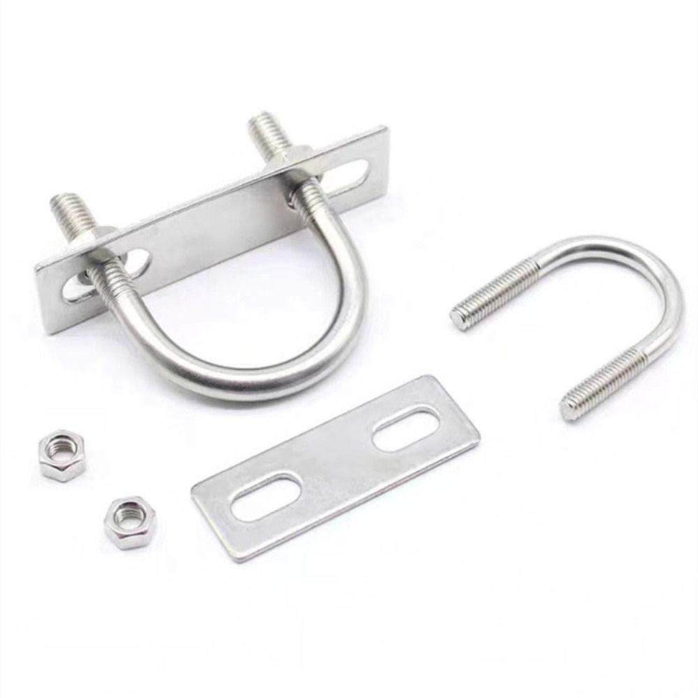5 шт. U-образных болтов из нержавеющей стали, стандартный высокопрочный U-образный хомут для труб, антикоррозионная пряжка M6 U-образного крепления