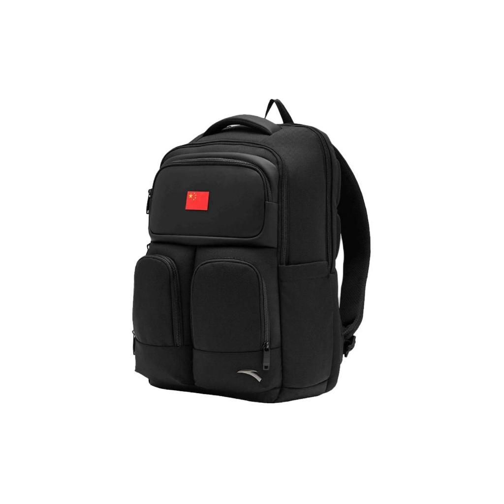 New Anta Nylon Backpack Unisex Black 492440102-1