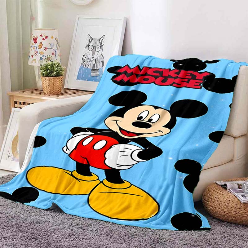 Cartoon Mickey Minnie Mouse Blanket Soft Warm Flannel Throw Fluffy Bed Blanket New Born Winter Blanket Luxury Gifts