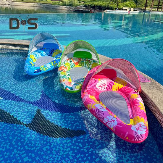 Плавающий бассейн с навесом, надувной шезлонг для взрослых, плавательный бассейн, водное кресло, шезлонг для летних пляжных вечеринок, водных развлечений