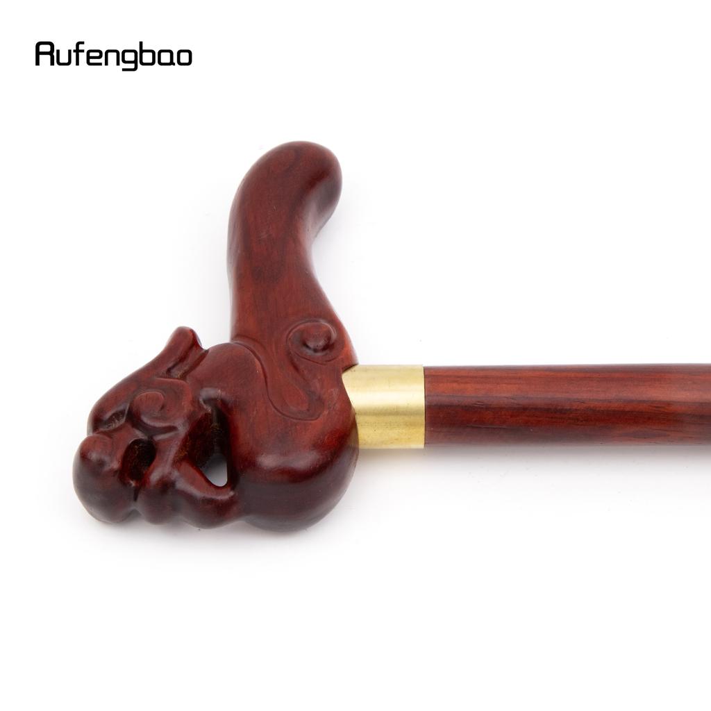 Красный дракон деревянная одношарнирная модная трость декоративная косплейная трость Хэллоуин булава костыль жезл 94 см