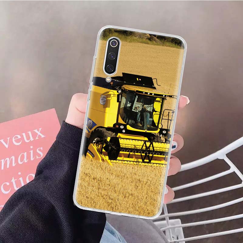 Farm Vehicle Tractor Soft Phone Case For Xiaomi Redmi Note 15 14 14S 13 12 Pro Plus 12S 11 11S 11E 10 10S 11T 5G Fundas Coque Re