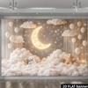 Двумерный мягкий фон Луна Звезда Облако Баннер для фотосессии новорожденных