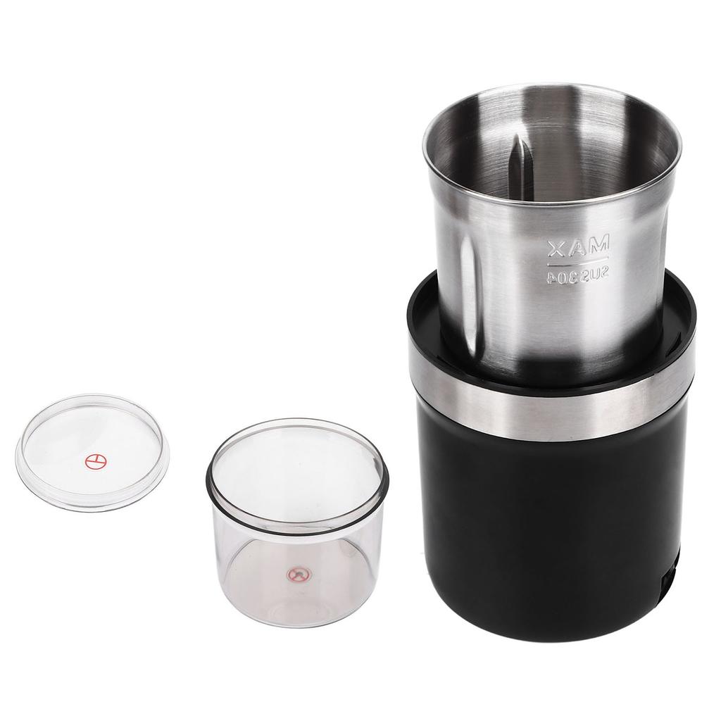 120g Coffee Grinder Transparent Fine Grind Electric Coffee Grinder 60Hz Stainless Steel Bean Grinder