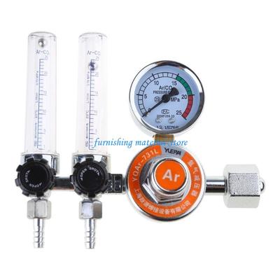 Y5GD Gas Flowmeter Pressure Reducer with Dual Tube  Argon Regulator for Argon Gas