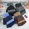Autumn and Winter Men's Half-finger Flip Gloves Student Writing Leaking Finger Wool Simple Fashion Gloves