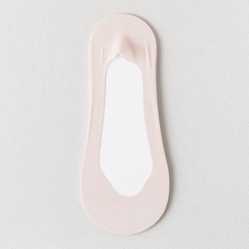 Летние женские тапочки с низким вырезом, бесшовные шелковые носки-лодочки, силиконовые нескользящие ультратонкие дышащие невидимые носки