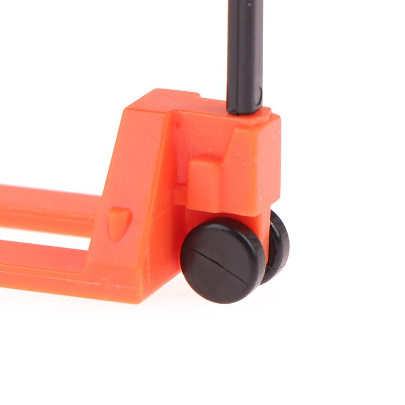 1 Set Dollhouse Simulation Fire Hydrant Handling Tool Miniature Hand Trolley Forklift Mini Platform Cart Toy Construction Props
