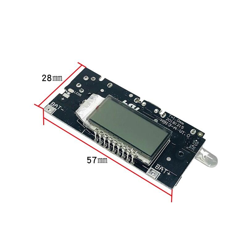 Зарядное устройство с двойным USB 18650, модуль питания 5 В, 1 А, 2,1 А, мобильный блок питания, аксессуары для телефона, плата DIY светодиодного ЖК-модуля