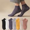 Socks Summer Men's Cotton Anti-pilling Mesh Breathable Sweat Cotton Boneless Short Solid Colour Men's Boat Socks