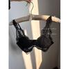 New pure desire wind lace mesh underwear women's thin big breasts show small breasts, comfortable and breathable, beautiful back, sexy bra cover