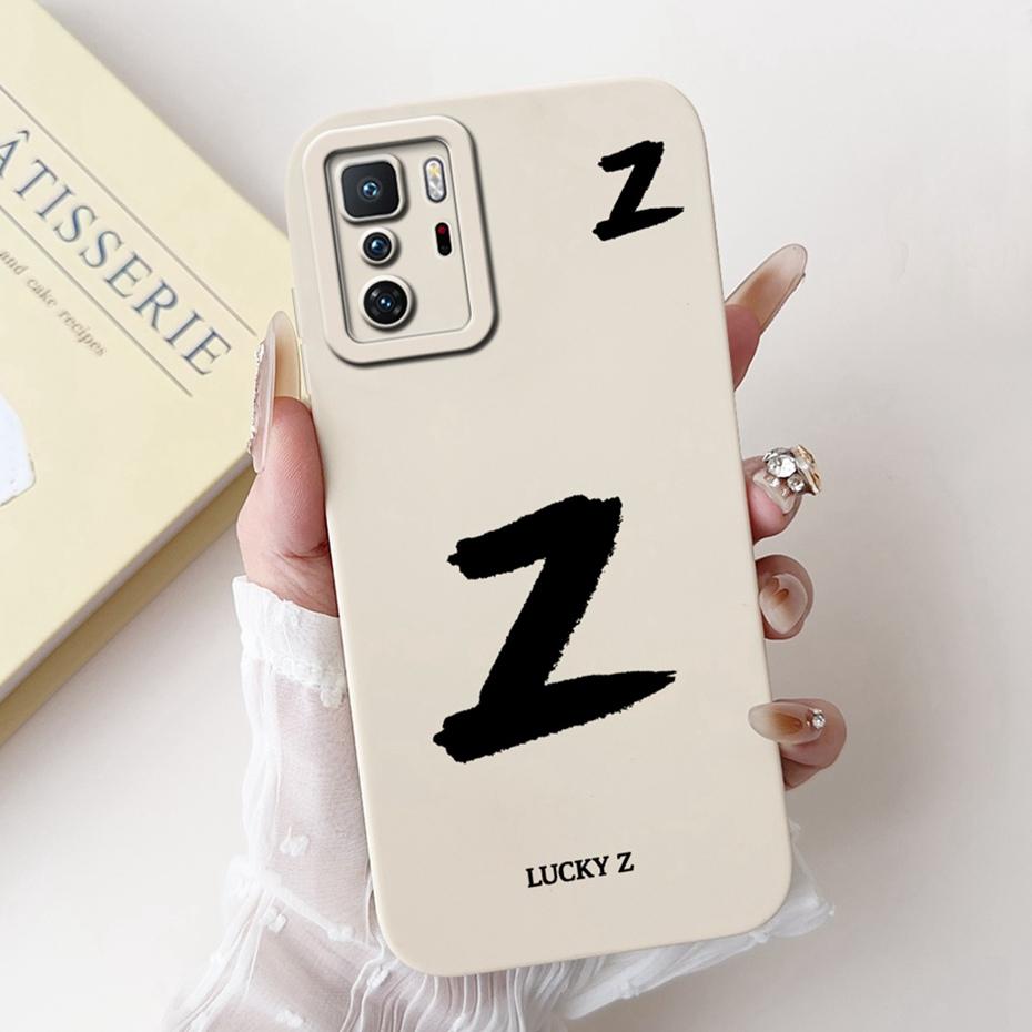 New Fashion Letter Phone Case For Xiaomi Redmi Note 10 Pro 5G Soft Silicone Shockproof Cover For Redmi Note10 5G 10T Bumper