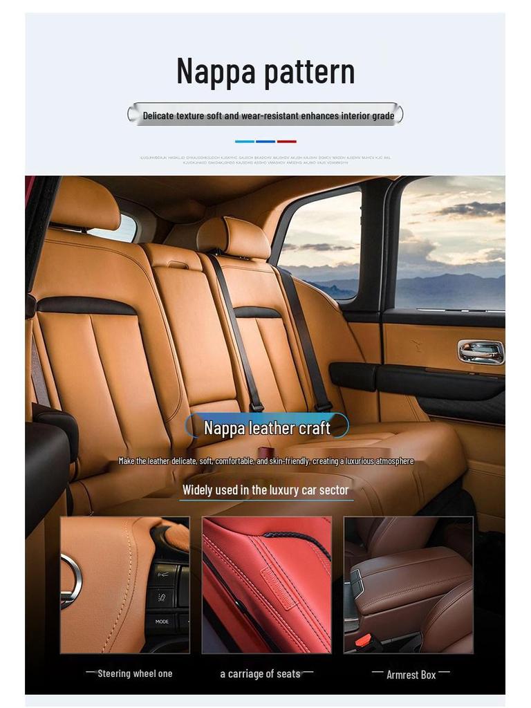 Baojun 730 Genuine Leather Steering Wheel Cover (14-17 Models), Non-Slip Carbon Fiber Design