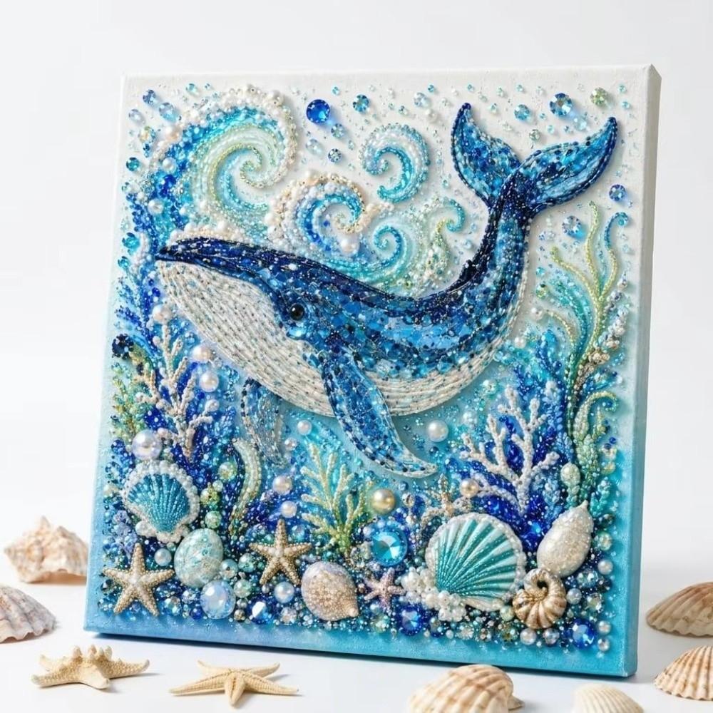 Sparkling Octopus DIY Pearl Painting Kit Turtle Ocean  Art Set  Sea Enthusiast