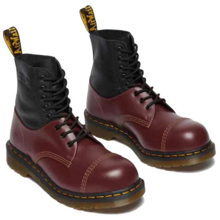 Доктор. Martens MM6 Maison Margiela x 1460 Twisted and Reimagined Oxblood Black Unisex Sneakers Red 32186601