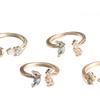 7 шт. элегантное открывающееся кольцо со стразами блестящее женское износостойкое кольцо на палец с темпераментом для