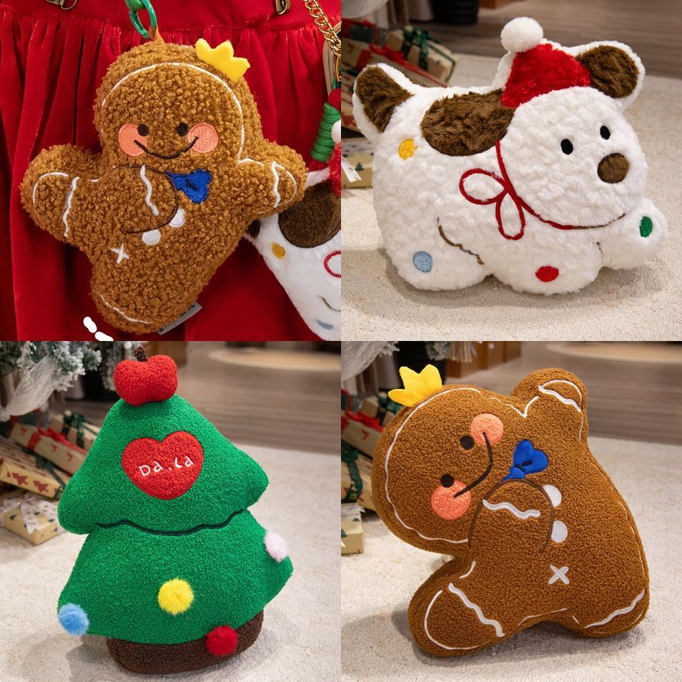 Christmas Gingerbread Man Plush Toy With Pp Cotton For Kids And Holiday Gifts