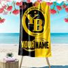 Custom Yb Print Beach Towel, Large Soft Quick Dry Towel for Beach Camping Swimming