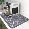 Dish Drying Mat Large Absorbent Draining Mat for Kitchen Counter Multi-Functional Coffee Bathroom Mat